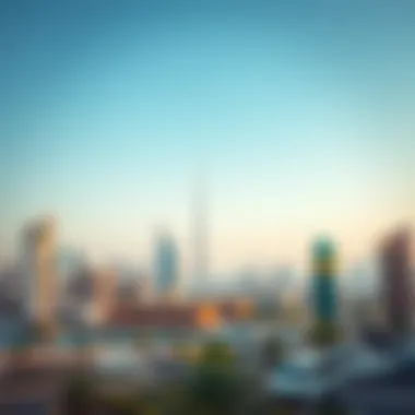 Scenic view of Abu Dhabi skyline