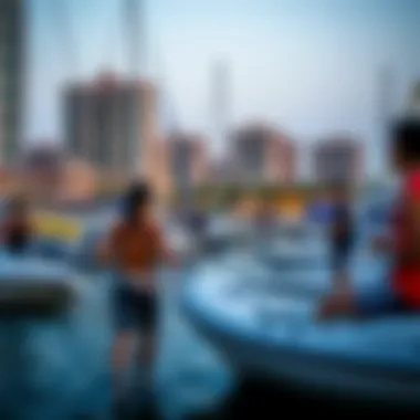 Vibrant community life at Al Emad Marina