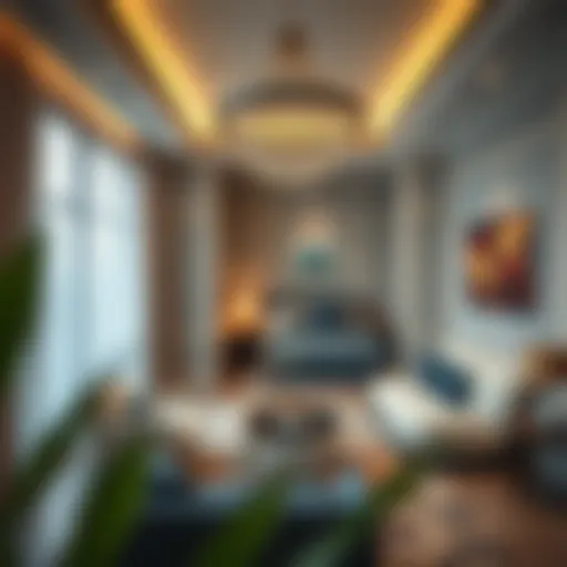 Luxurious studio interior at Al Ghurair Properties