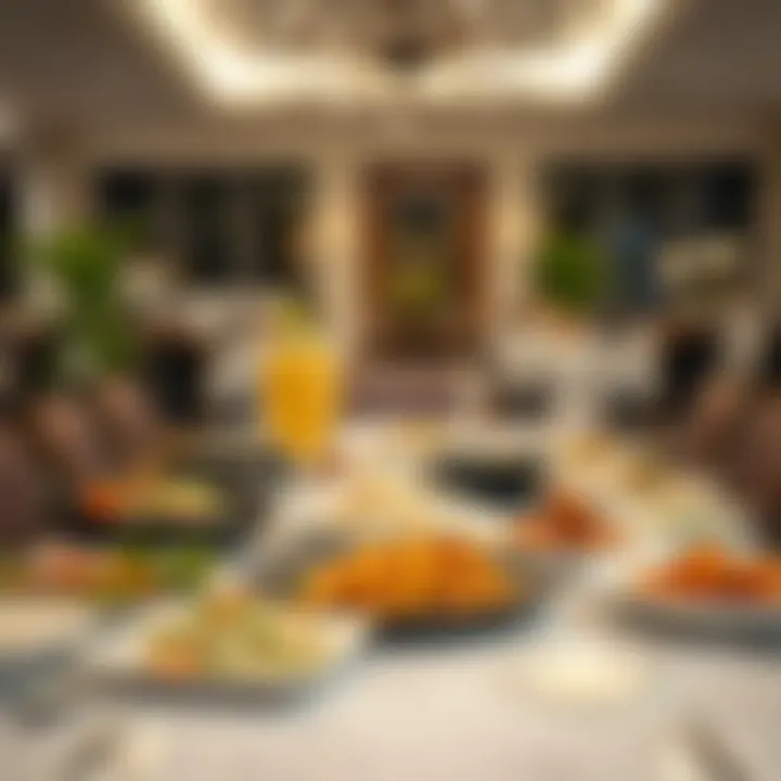 A beautifully arranged table featuring diverse dishes from Al Khalidiya