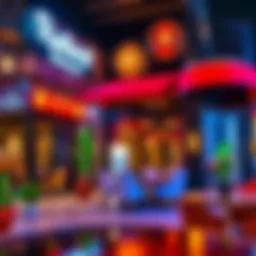 Exterior view of a vibrant restaurant in Al Khalidiya