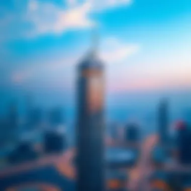 Aerial view of Dubai skyline featuring Al Khatib Building