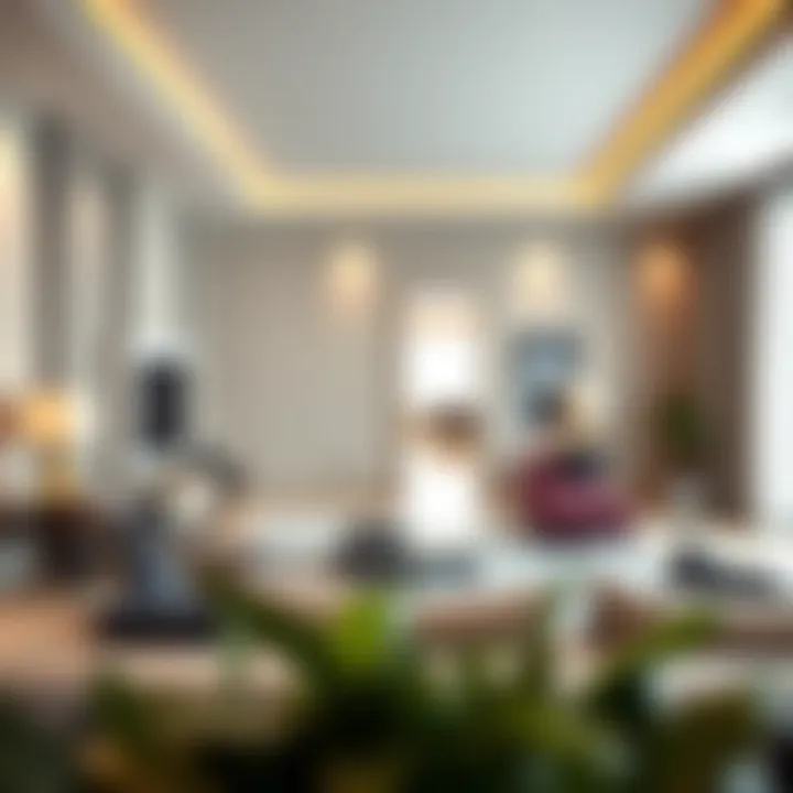 Interior layout of a unit in Al Zarooni Building highlighting luxury finishes