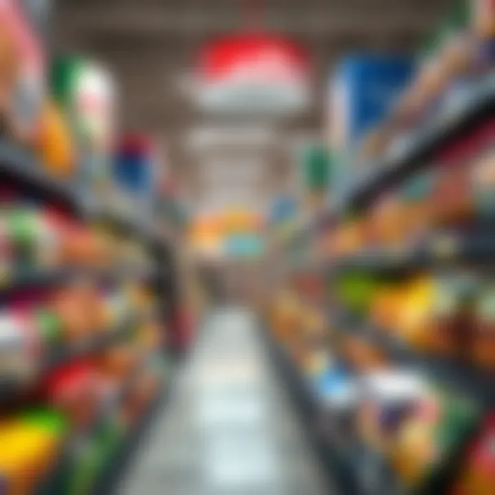 Interior aisles filled with diverse products available at Almaya Supermarket