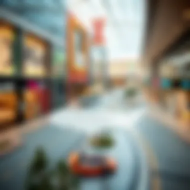 A map highlighting the economic significance of Deira malls