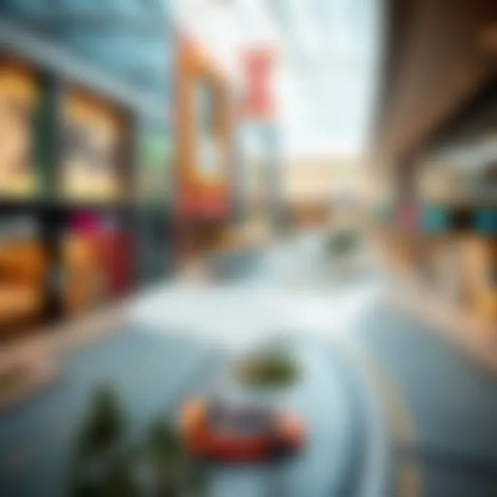 A map highlighting the economic significance of Deira malls