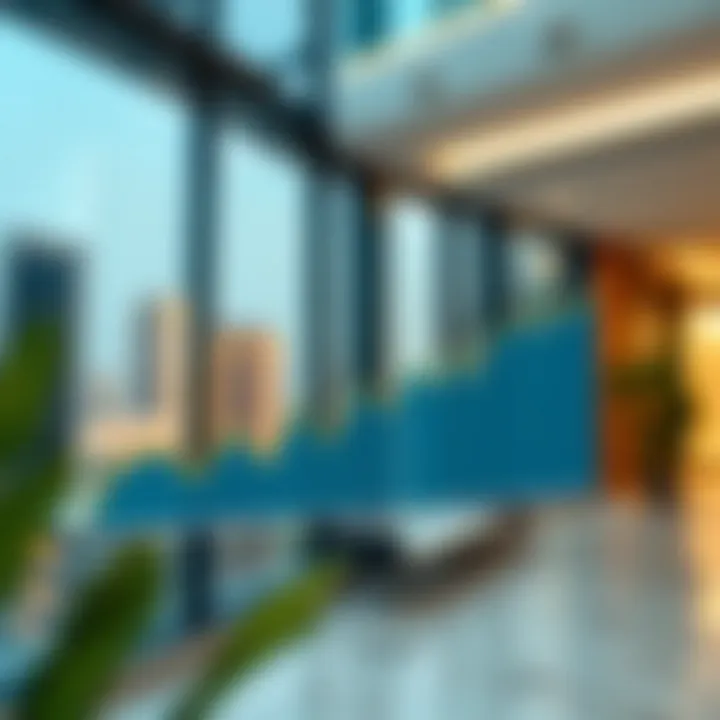 A graph demonstrating property value trends in Dubai's market.
