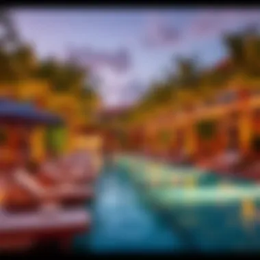 Relaxation Area at Aquaventure Waterpark Relaxation area with sun loungers and palm trees, perfect for unwinding at Aquaventure Waterpark