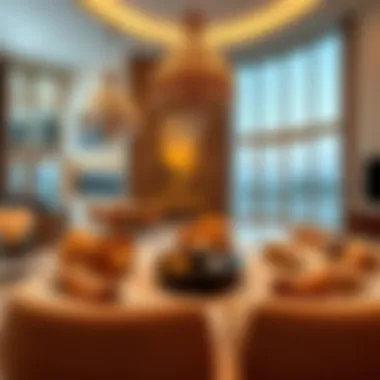 Spacious living area with contemporary design in Azizi Royal Bay