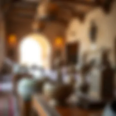 Cultural artifacts displayed in the hotel