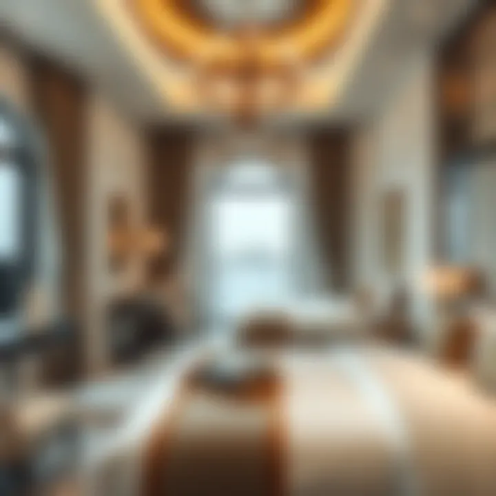 Luxurious interior of a guest room at Bab Al Nojoom Liwa