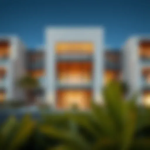 Architectural view of Baccarat Residences showcasing modern design