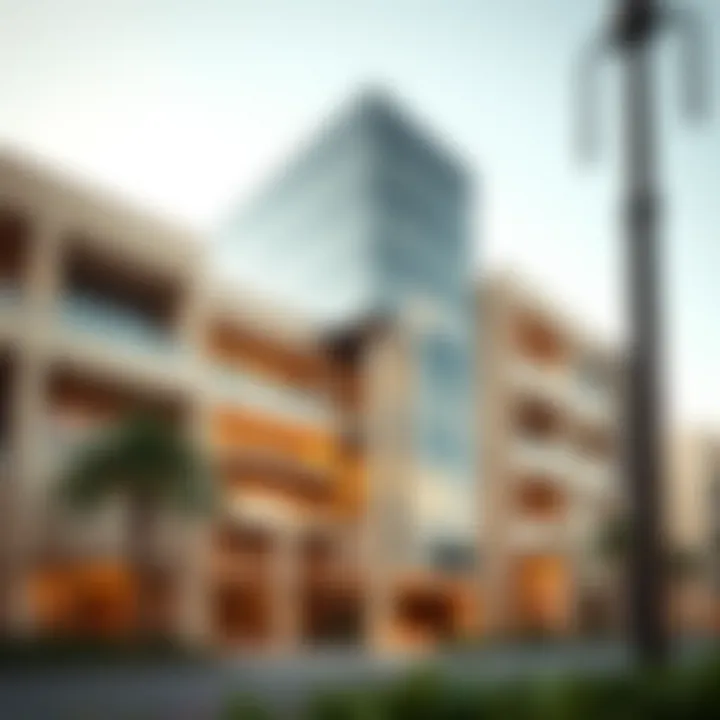 Stunning facade of Boutique 23 Al Jaddaf showcasing modern architecture