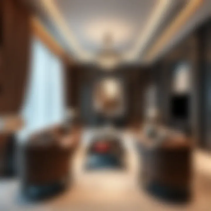 Luxurious interior design of a living space in Boutique 23 Al Jaddaf