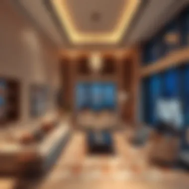 Interior design showcasing luxury living spaces in Burj Daman