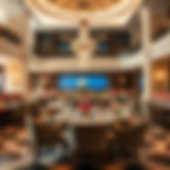 Exquisite dining setting at Caesars Palace Dubai Bluewaters featuring gourmet culinary offerings