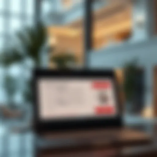 A digital interface for visa status check