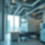 Modern chiller system in a Dubai skyscraper