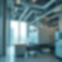 Modern chiller system in a Dubai skyscraper