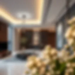 Luxurious interior design showcasing modern aesthetics