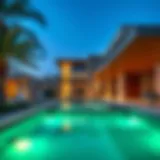 Stunning contemporary villa in Dubai showcasing modern architecture