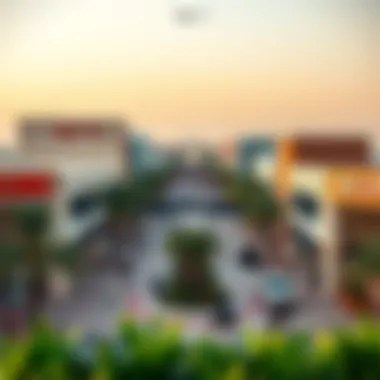 Scenic view of Dubai Outlet Mall from nearby areas