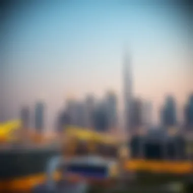 Skyline of Dubai's Modern Architecture Exquisite skyline view of Dubai showcasing modern architecture