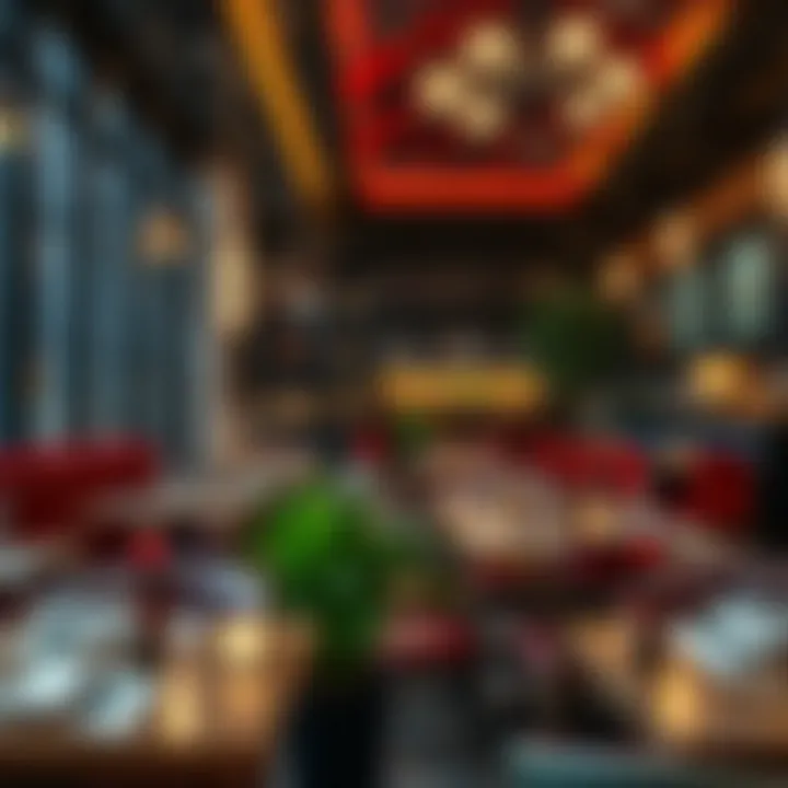 Intimate bistro atmosphere with cozy seating