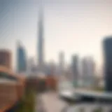 Luxurious Dubai Skyline Luxurious Dubai skyline with modern architecture