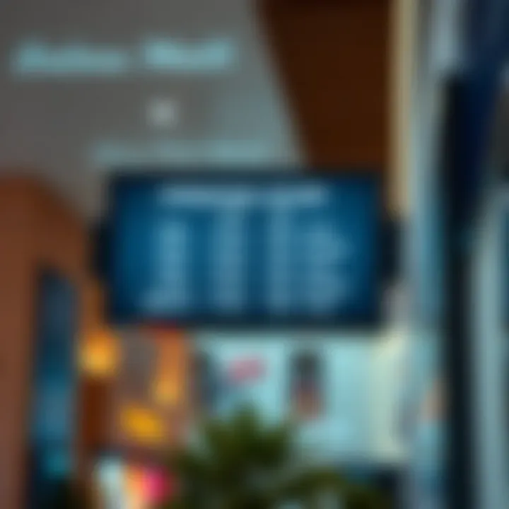 Operating Hours Signage at Dalma Mall Signage displaying operating hours of Dalma Mall