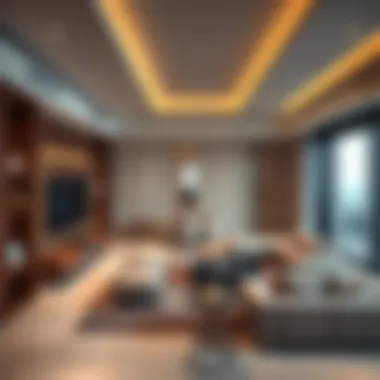 Luxury living space inside Damac Park Towers