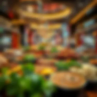 A vibrant spread of diverse dishes from various cuisines