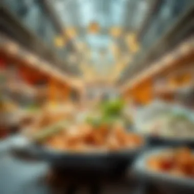 Signature dishes representing different global cuisines