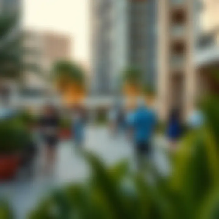 Vibrant community features around DIFC