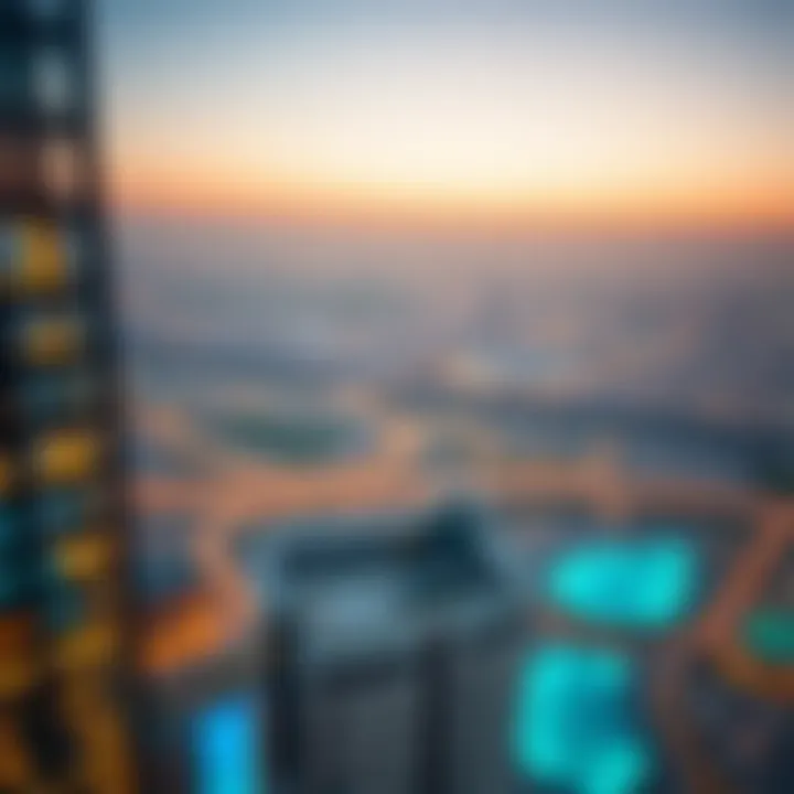 Panoramic view of the Silicon Oasis area from Dona Tower