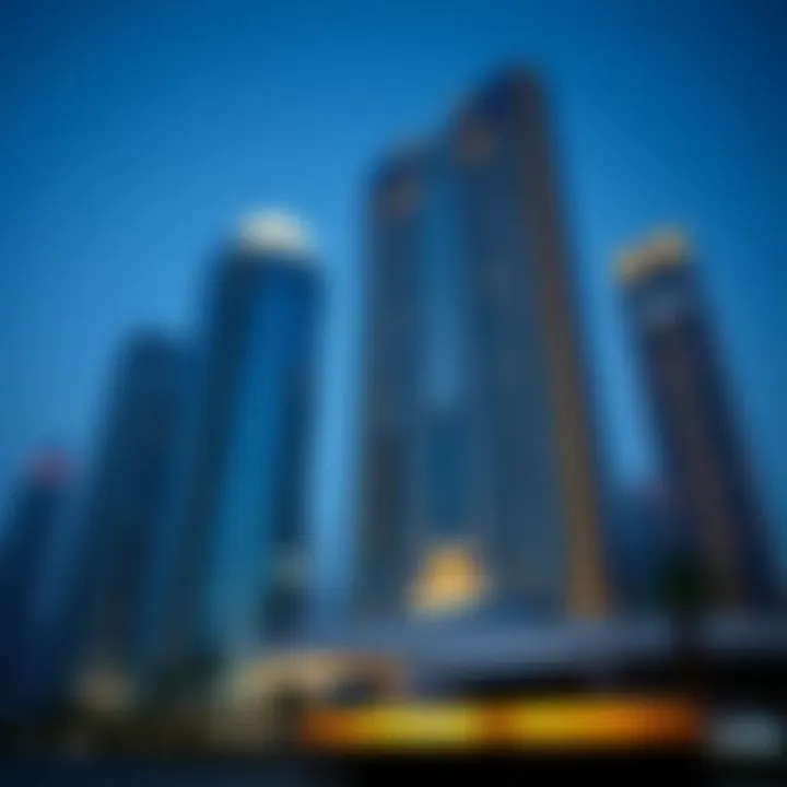 Futuristic skyscrapers representing Dubai's booming real estate