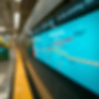 Dubai Metro route map highlighting Sunday operations