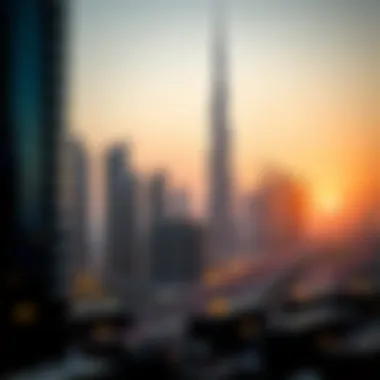 Dubai's Skyline and Real Estate Dynamics A snapshot of Dubai's skyline highlighting real estate dynamics