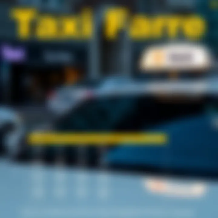 Infographic showing taxi fare structure in Dubai