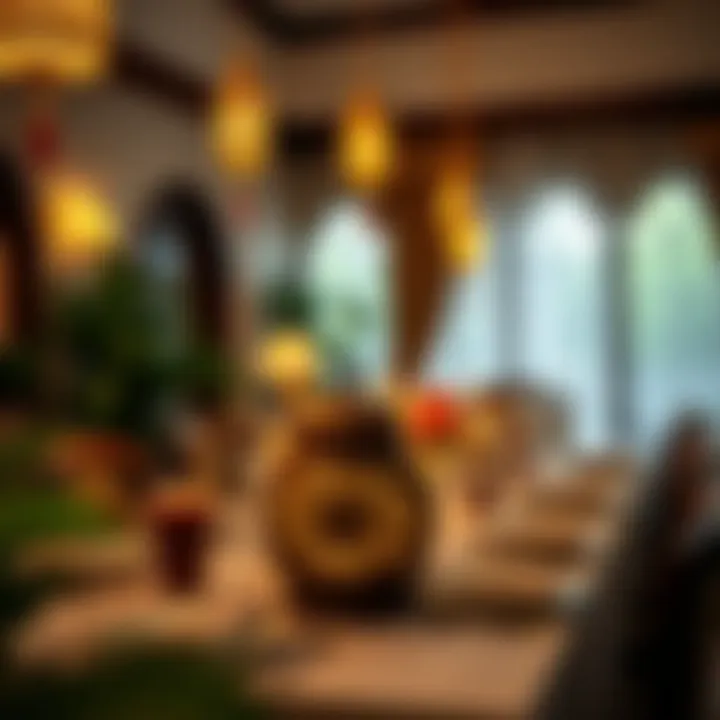 Eid Celebration Festivities Festive table setting for an Eid celebration