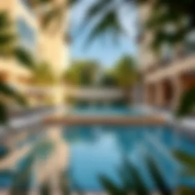 Exceptional Amenities at Elysium 2 Residence Amenities of Elysium 2 Residence including a grand swimming pool and lush garden