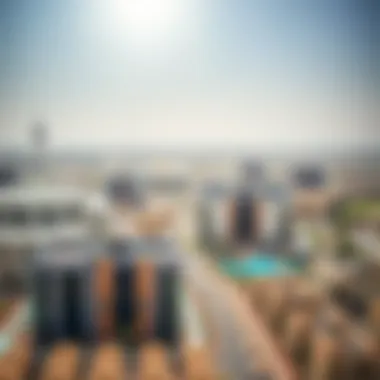 Aerial view of the strategic location of Bayonir Al Ain