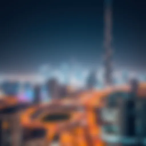 A panoramic view of Dubai's skyline showcasing real estate development