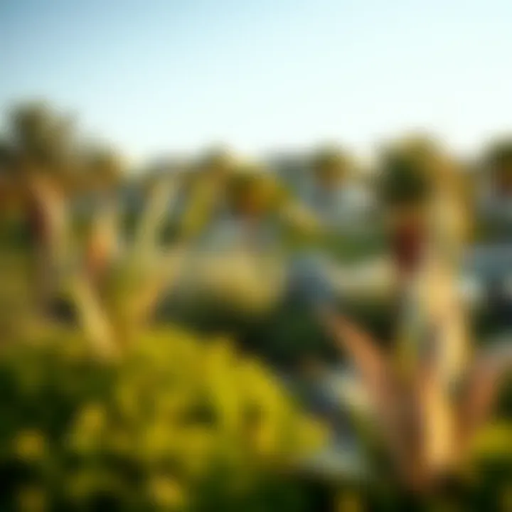 Sustainable landscaping in Akoya Oxygen development