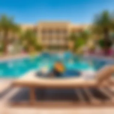 Lifestyle Amenities in Al Habtoor City Vibrant lifestyle amenities in Al Habtoor City including pools and gardens