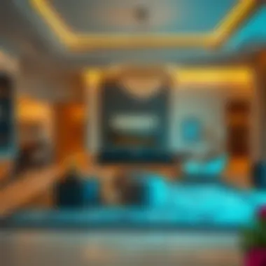 Luxurious interior of a residence at Al Hamra