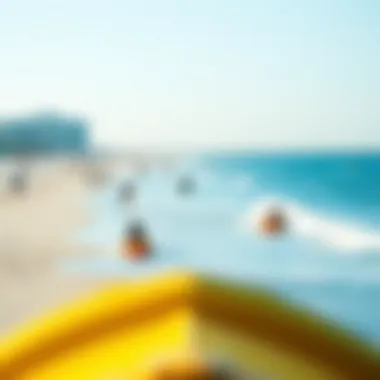 Vibrant beach activities taking place