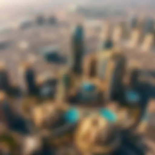 Aerial view of الجافليه showcasing its unique architecture