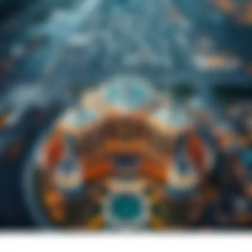 Stunning aerial view of Al Majara showcasing its modern architecture