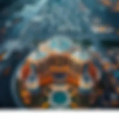 Aerial Perspective of Al Majara's Architectural Marvel Stunning aerial view of Al Majara showcasing its modern architecture